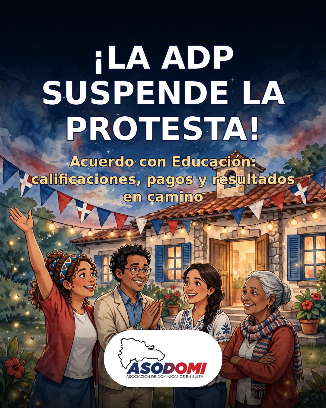 ¡LA ADP SUSPENDE LA PROTESTA!