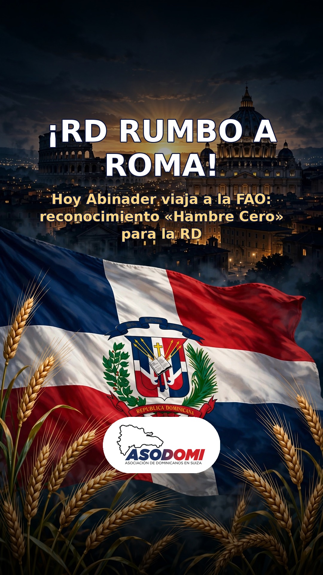 ¡RD rumbo a Roma!