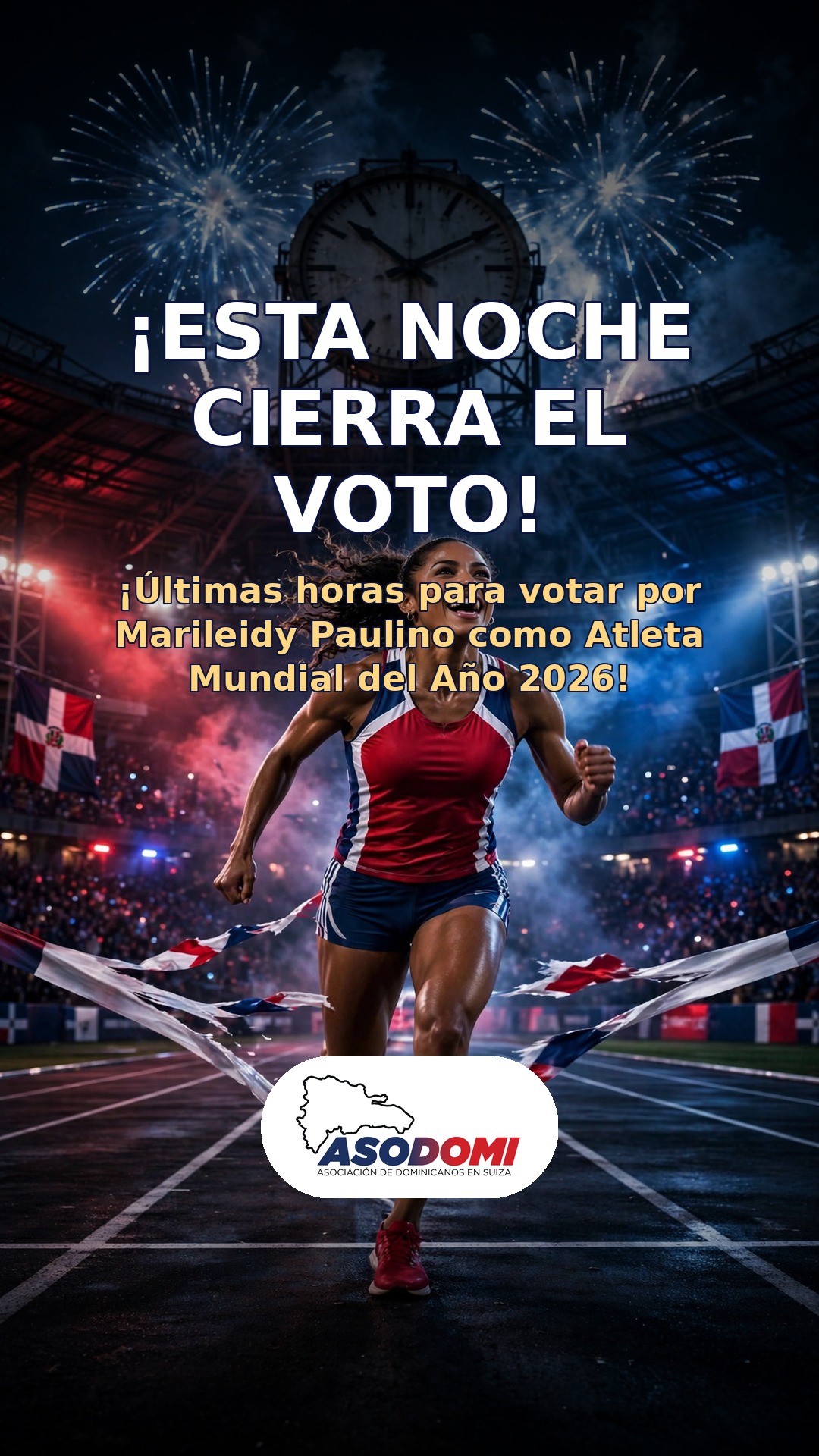 ¡Esta noche cierra el voto! Últimas horas para votar por Marileidy Paulino