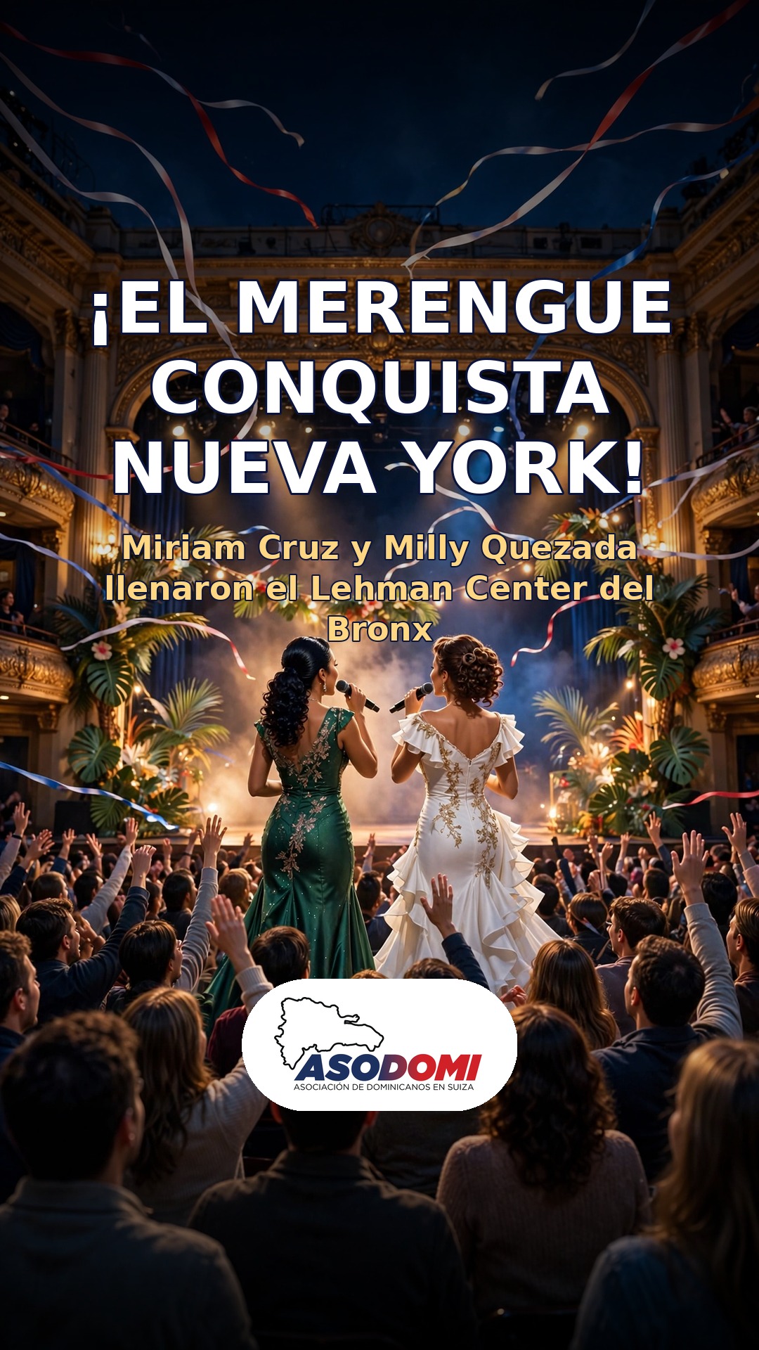 ¡El merengue conquista Nueva York! Miriam Cruz y Milly Quezada llenan el Lehman Center del Bronx