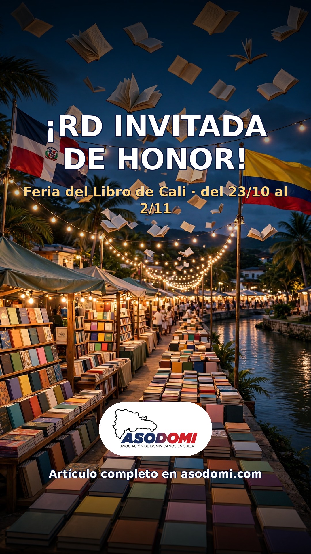 ¡RD invitada de honor! La cultura dominicana conquista la Feria del Libro de Cali