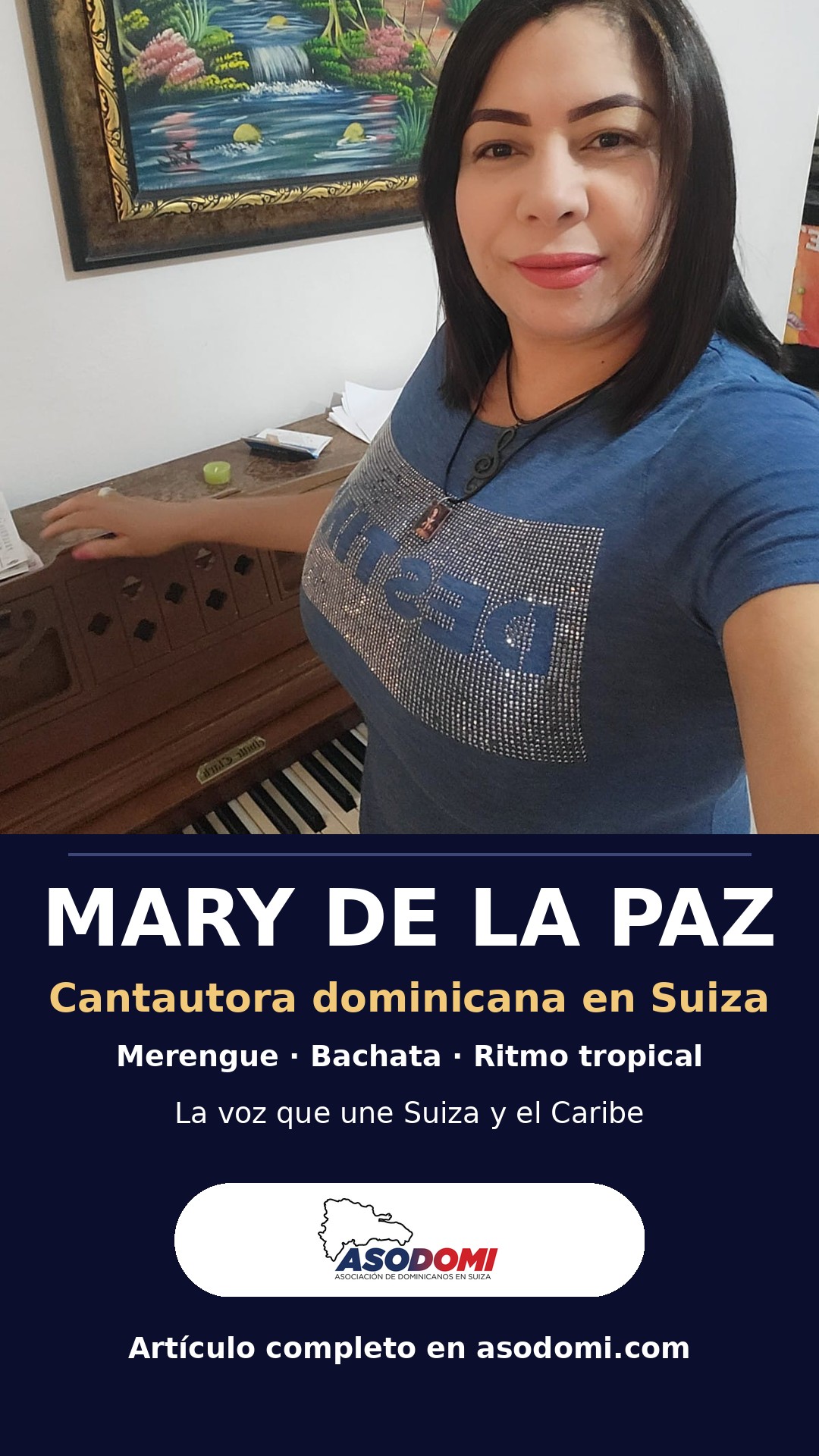 Mary de la Paz: biografía completa de la cantautora dominicana radicada en Suiza