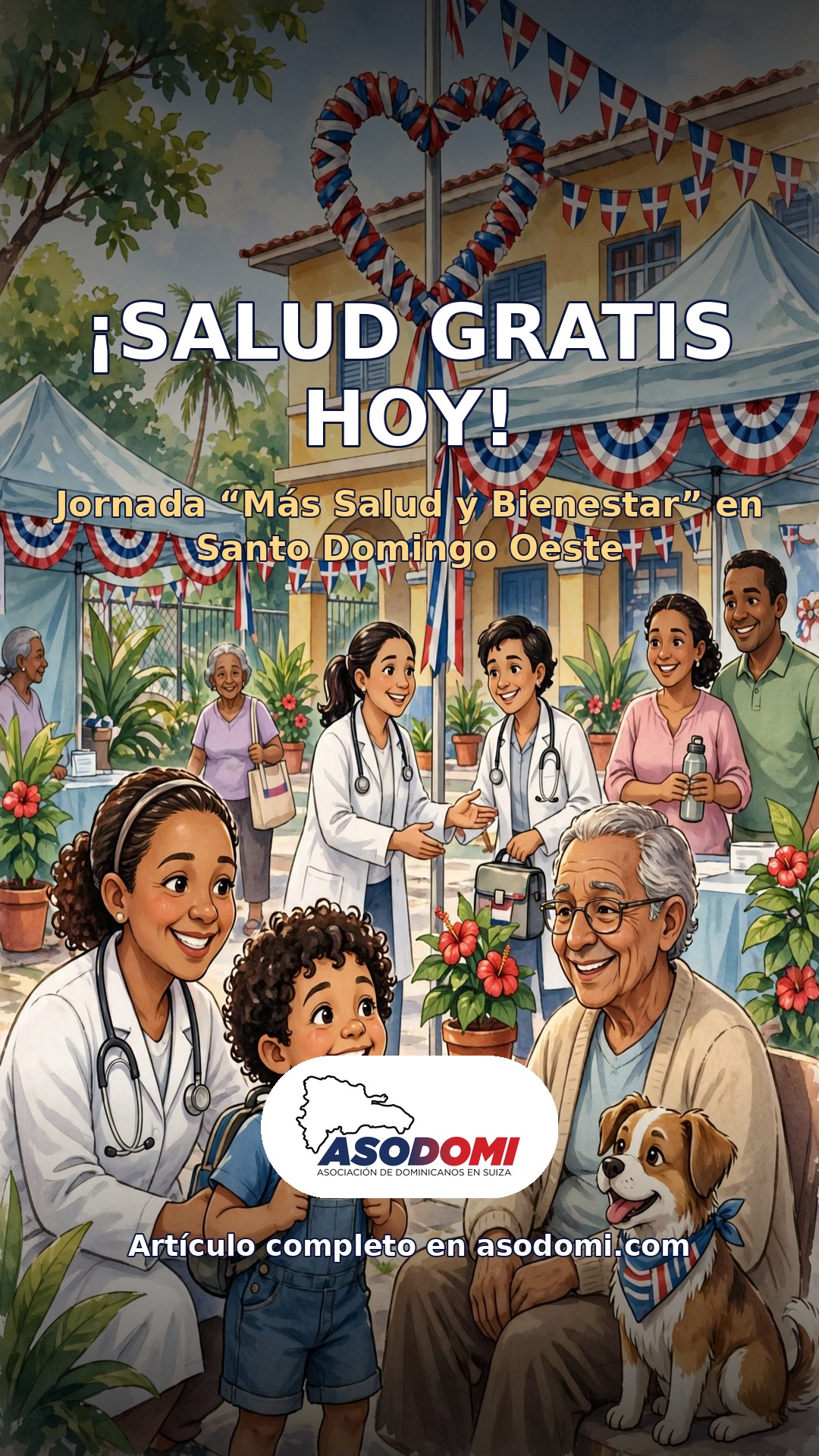 ¡Salud gratis hoy! Jornada “Más Salud y Bienestar” en Santo Domingo Oeste